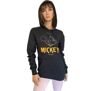 Primark Disney Sweatshirt Pouch Hoodie Mickey Mouse 1928 Fleece Lining NWOT